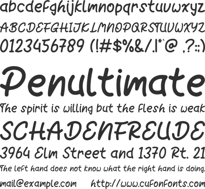 Sunset Trip font preview