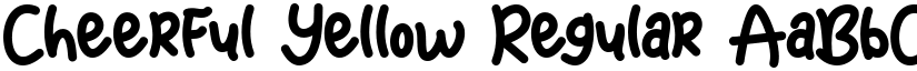 Cheerful Yellow Regular font