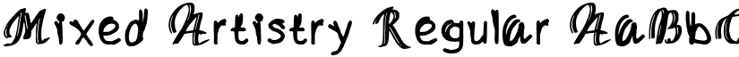 Mixed Artistry Regular font