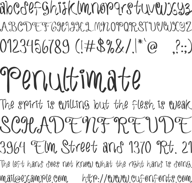 KristtaMasta font preview