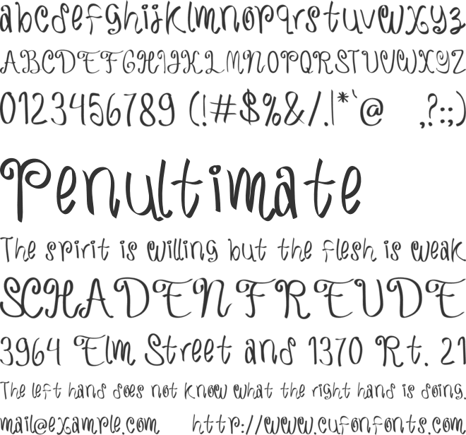 KristtaMasta font preview