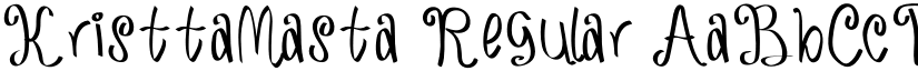 KristtaMasta Regular font