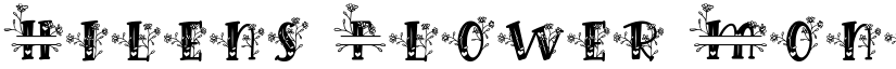 Hilens Flower Monogram Regular font