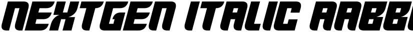 Nextgen Italic font