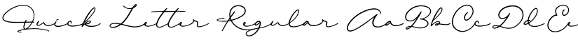 Quick Letter Regular font
