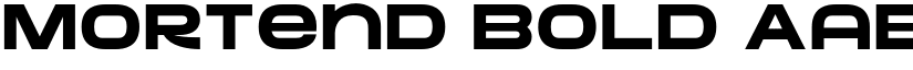 Mortend Bold font