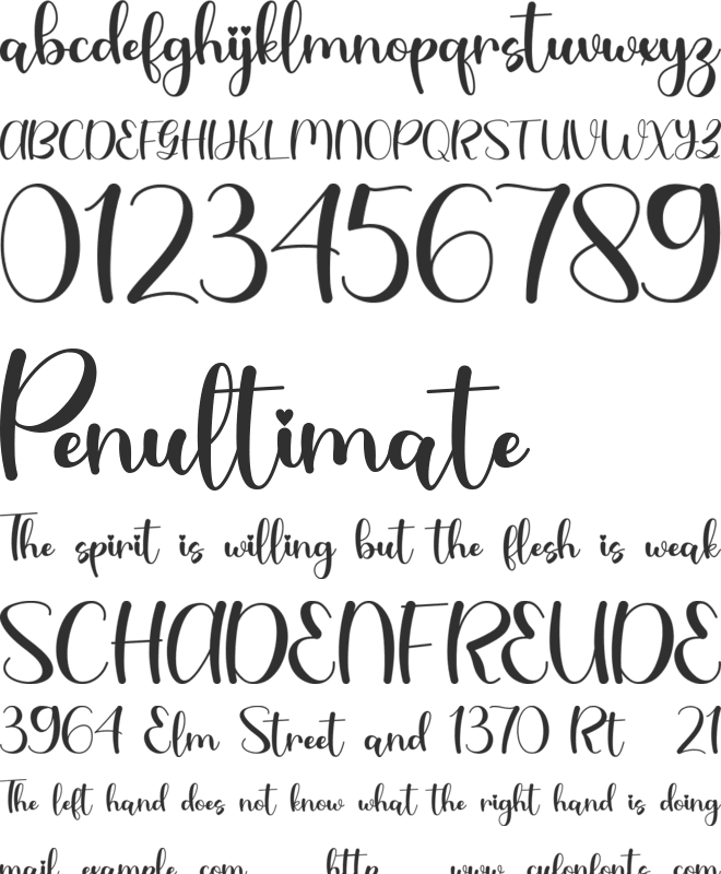Love Lea - Personal Use font preview