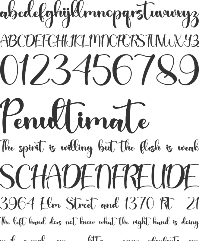 Beatlove -Personal Use font preview
