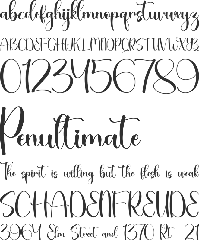 Valentine Soul - Personal Use font preview
