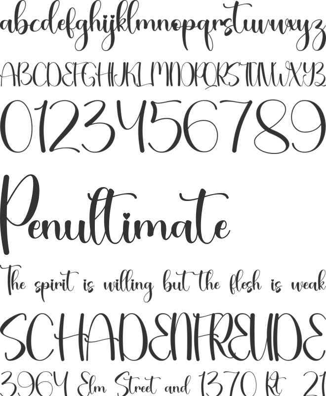Valentine Soul - Personal Use font preview