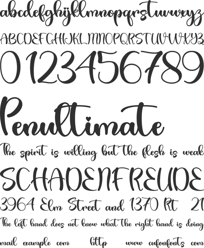 Valentine Bright - Pesonal Use font preview