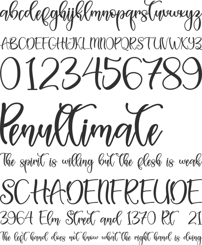 Spring Sweet - Personal Use font preview