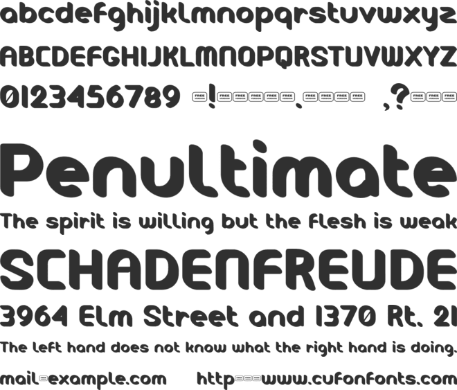 Weloved Free Trial font preview