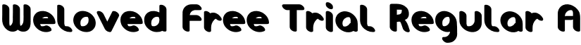 Weloved Free Trial Regular font
