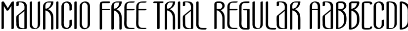 Mauricio Free Trial Regular font