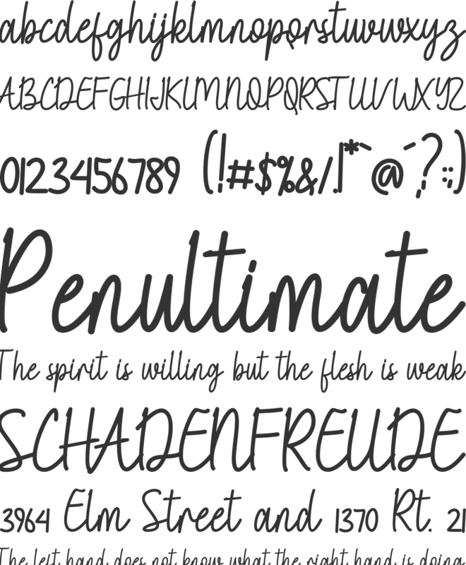 Leonisa font preview