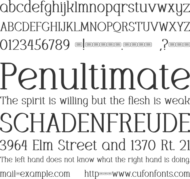 Carisyn Free Trial font preview