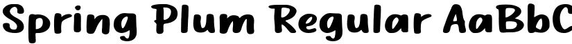 Spring Plum Regular font
