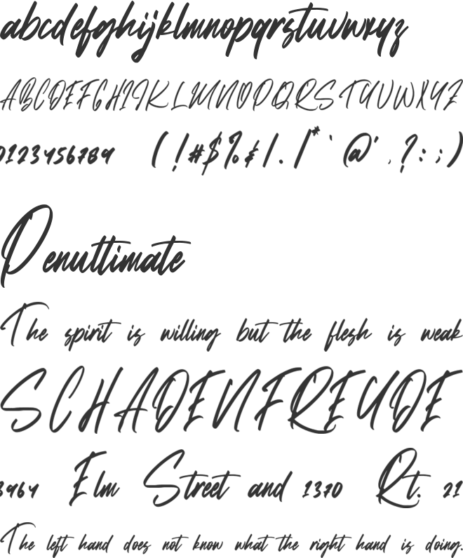 Subjective font preview