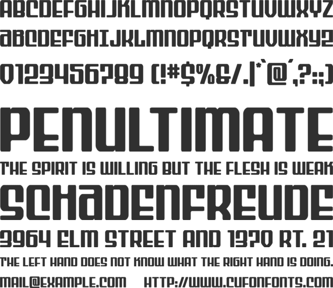 Wave Warrior font preview