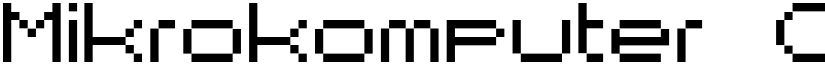 Mikrokomputer font download