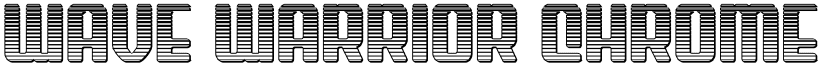 Wave Warrior Chrome Regular font