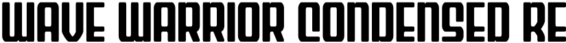 Wave Warrior Condensed Regular font