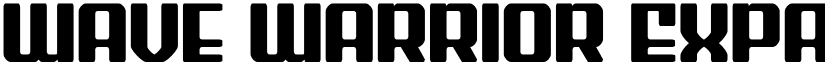 Wave Warrior Expanded Regular font