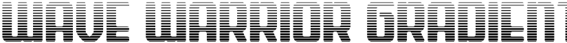 Wave Warrior Gradient Regular font