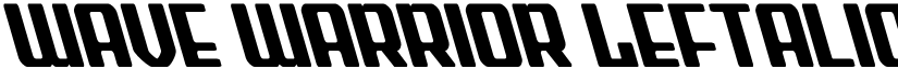 Wave Warrior Leftalic Regular font