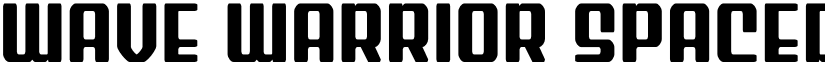 Wave Warrior Spaced Regular font