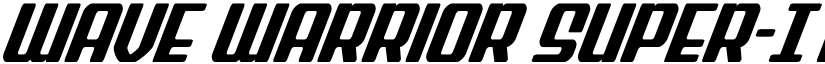 Wave Warrior Super-Italic Regular font
