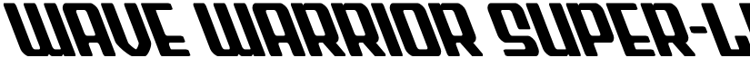 Wave Warrior Super-Leftalic Regular font