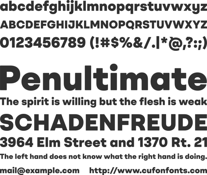 BROmny-Black font preview