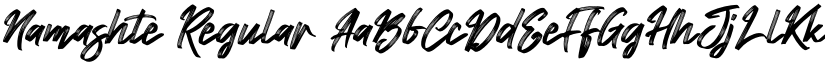 Namashte Regular font