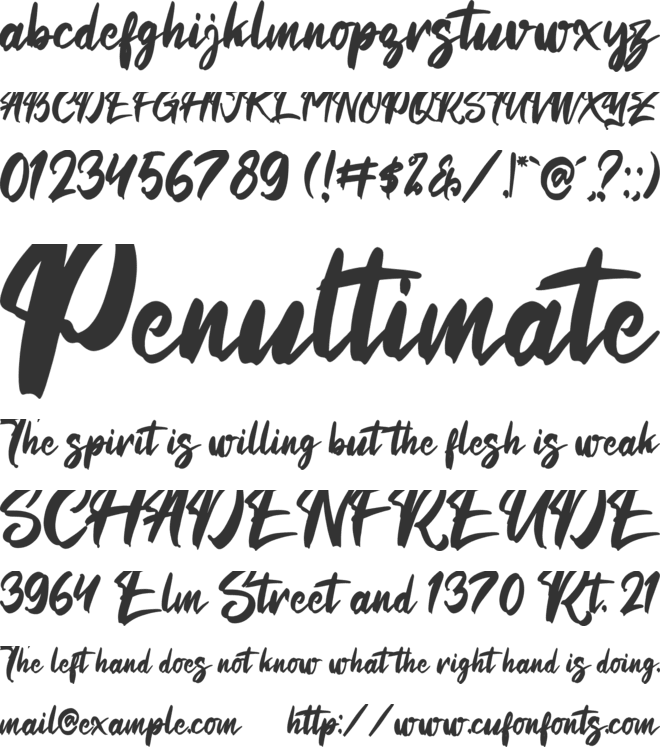 Hercutes font preview