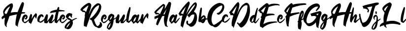 Hercutes Regular font