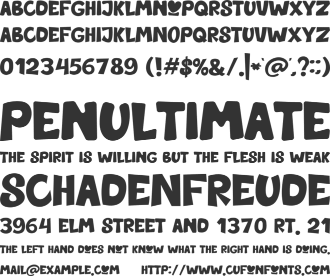 Forest And Giant font preview