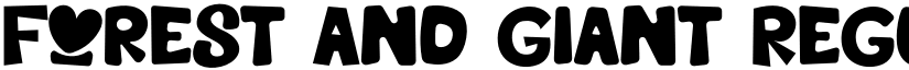 Forest And Giant Regular font
