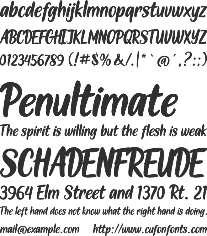 Angelo Marker font preview