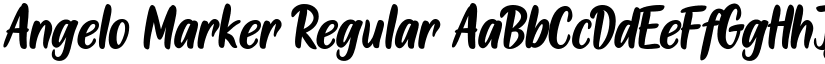 Angelo Marker Regular font