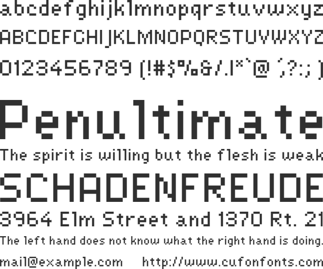 Lexipa font preview