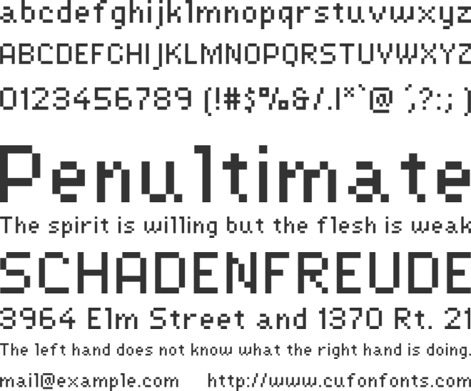 Lexipa font preview