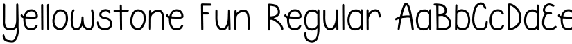 Yellowstone Fun Regular font