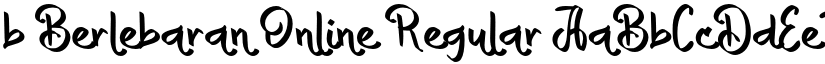 b Berlebaran Online Regular font