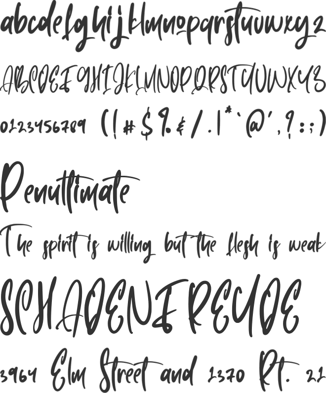 Plottage font preview