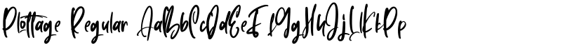 Plottage Regular font