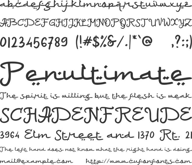 a Maaf Lahir Batin font preview