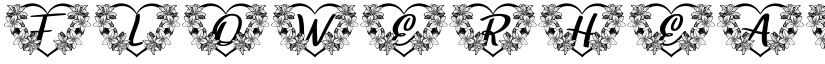 FLOWERHEART PERSONAL USE Regular font