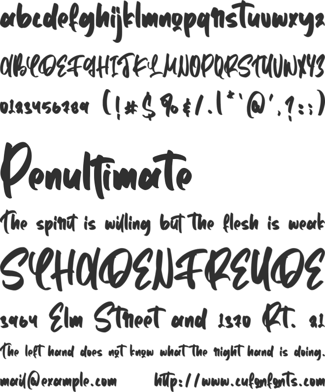 Walftower font preview